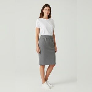 J. Jill Wearever Collection Smooth Fit Pencil Skirt Gray Size Medium